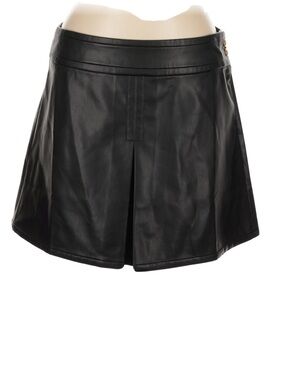 J. Crew Black Faux Leather Mini Skirt Size 12
